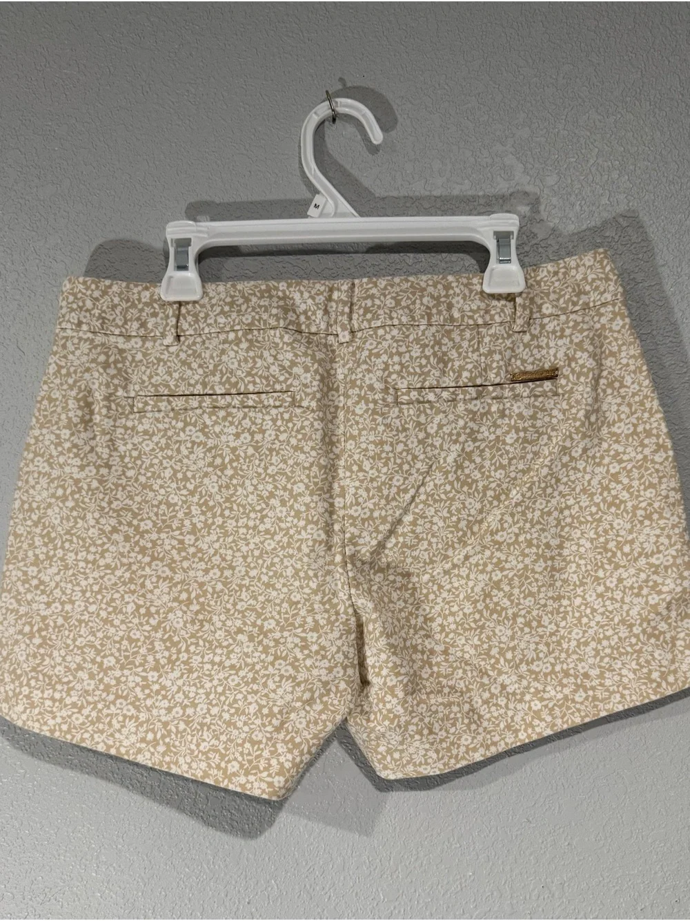 Michael Kors Beige Floral Print Shorts